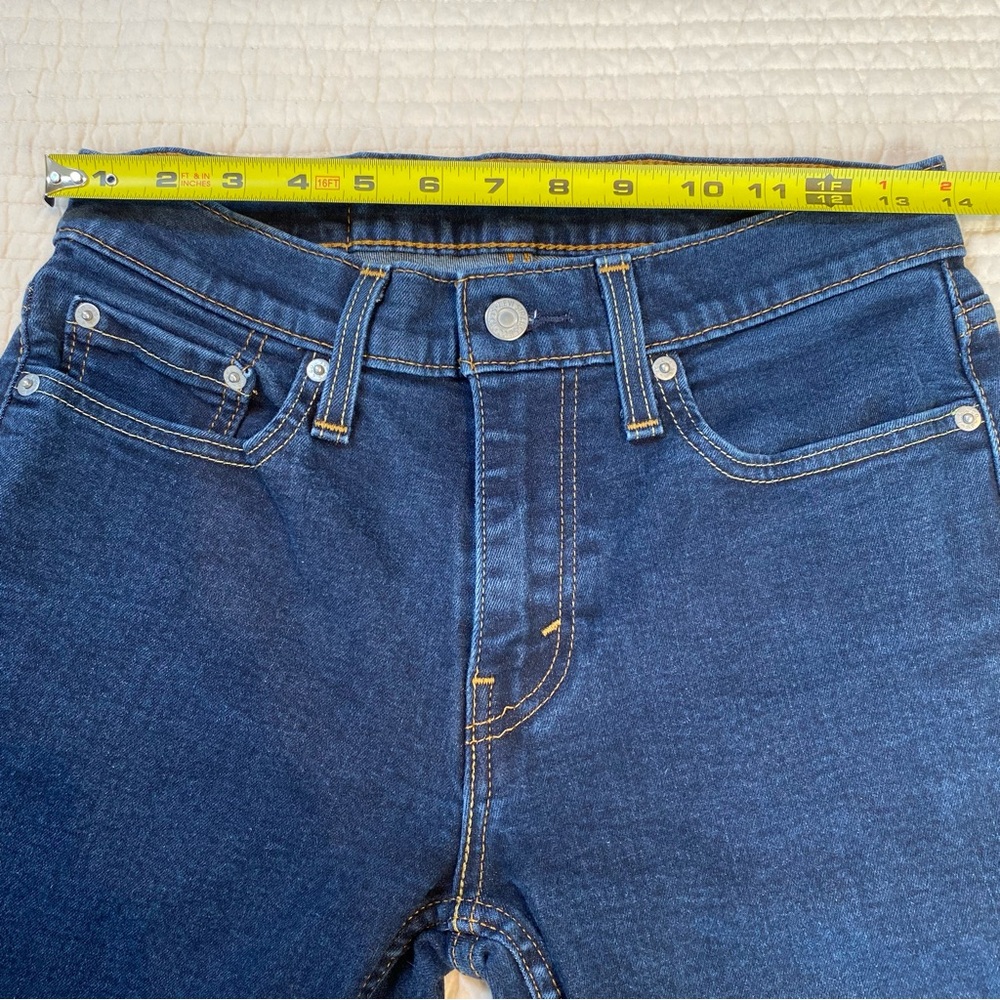 Levi's 511 Slim Fit Men's Dark Hollow Dark Wash Stretch Denim Jeans Size 29 - Picture 13 of 16